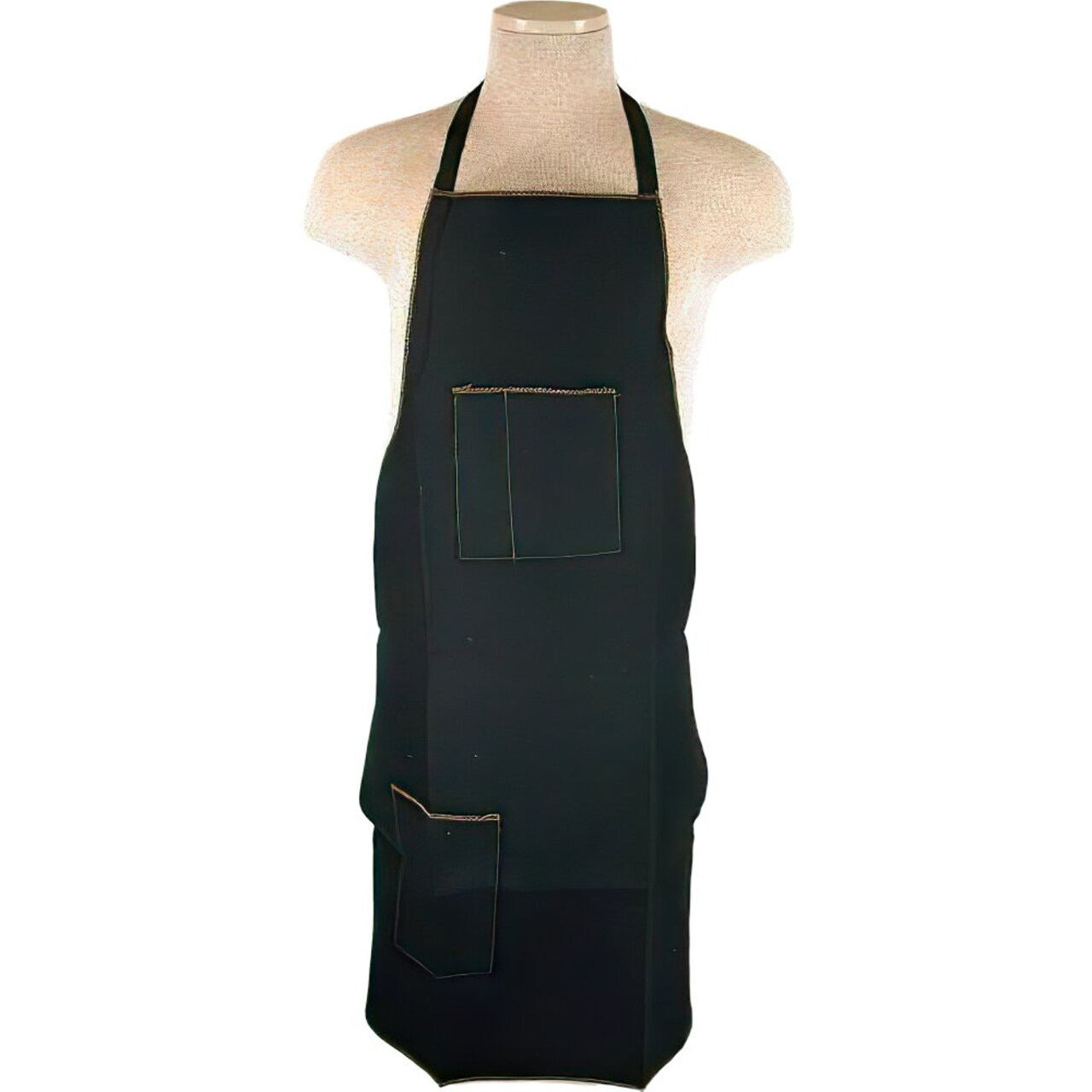 3 Pocket Black Canvas Bib Apron Work Shop Jewelers Workshop Hobby Jewelry Tool